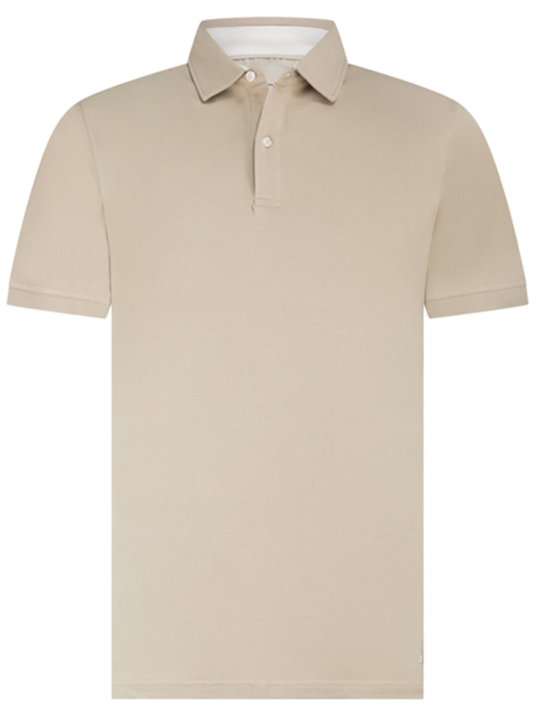 Seven Dials Trenton Polo – Beige-96% katoen, 4% elastaan-HEREN POLO'S & T-SHIRTS-Beige