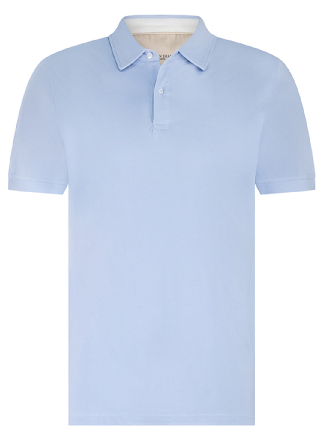 Seven Dials Trenton Polo – Blauw-96% katoen, 4% elastaan-HEREN POLO'S & T-SHIRTS-Blauw