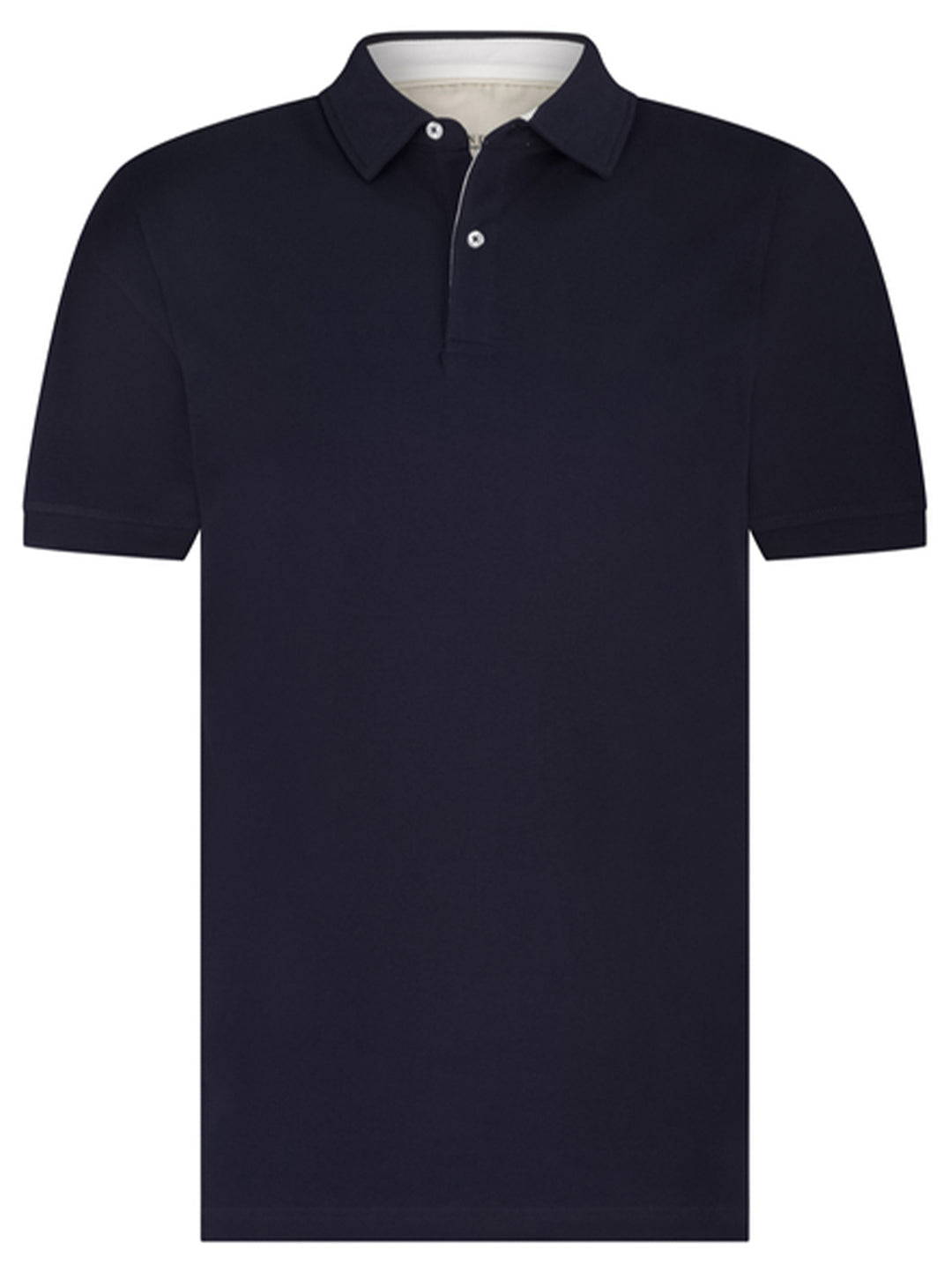 Seven Dials Trenton Polo – Blauw-96% katoen, 4% elastaan-HEREN POLO'S & T-SHIRTS-Blauw