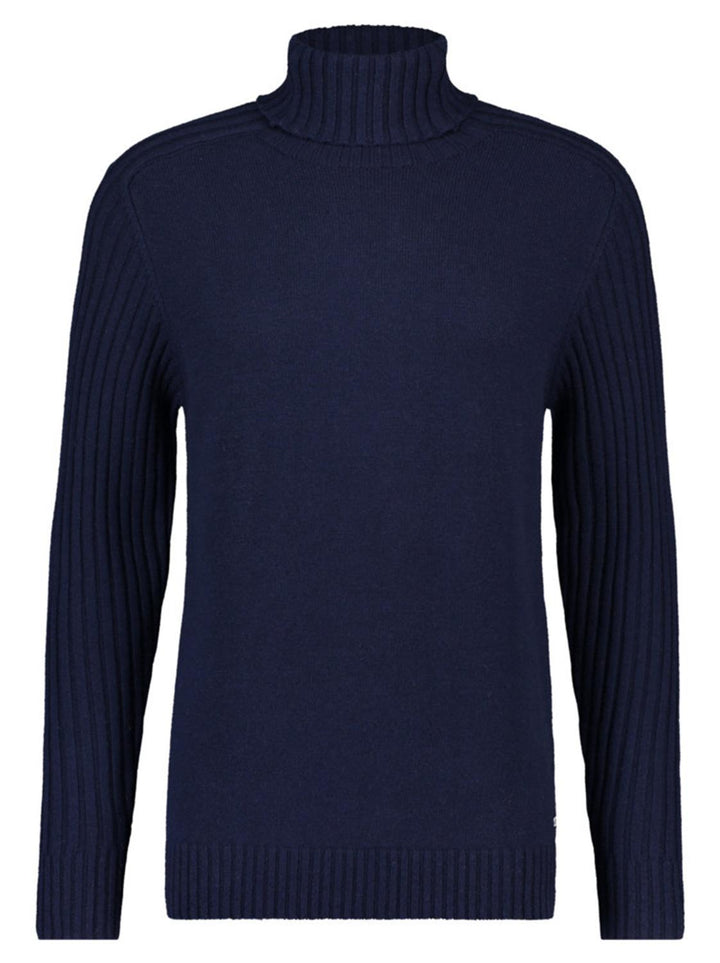 Seven Dials trui col-100% wol-HEREN TRUIEN & VESTEN-Blauw