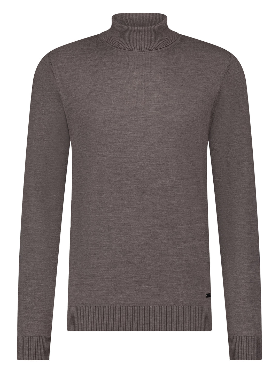 Seven Dials Trui Col Shawn – Bruin-100% wol-HEREN TRUIEN & VESTEN-Bruin