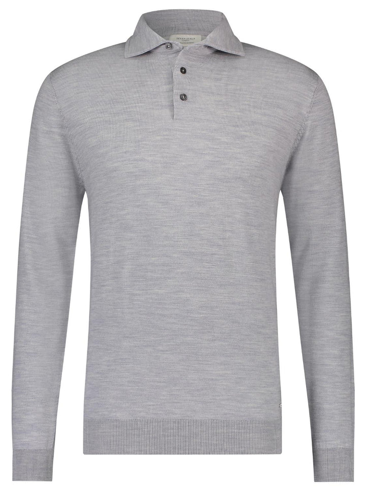 Seven Dials trui COOPER-100% wol-HEREN TRUIEN & VESTEN-Grijs