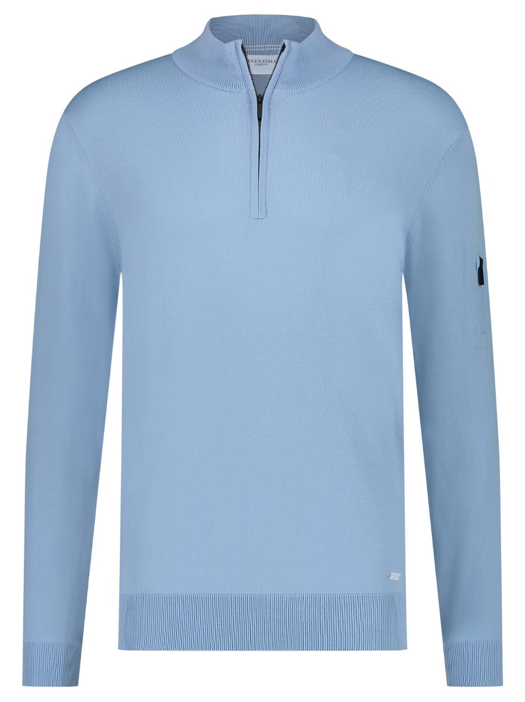 Seven Dials trui rits SPIKE-65% viskose, 35% polyamide-HEREN TRUIEN & VESTEN-Blauw