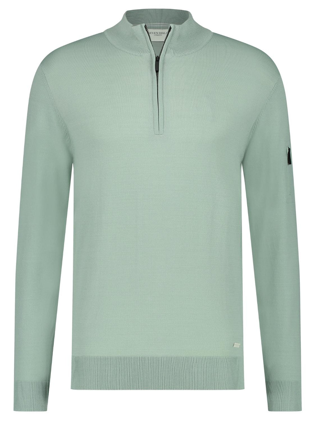 Seven Dials trui rits SPIKE-65% viskose, 35% polyamide-HEREN TRUIEN & VESTEN-Groen