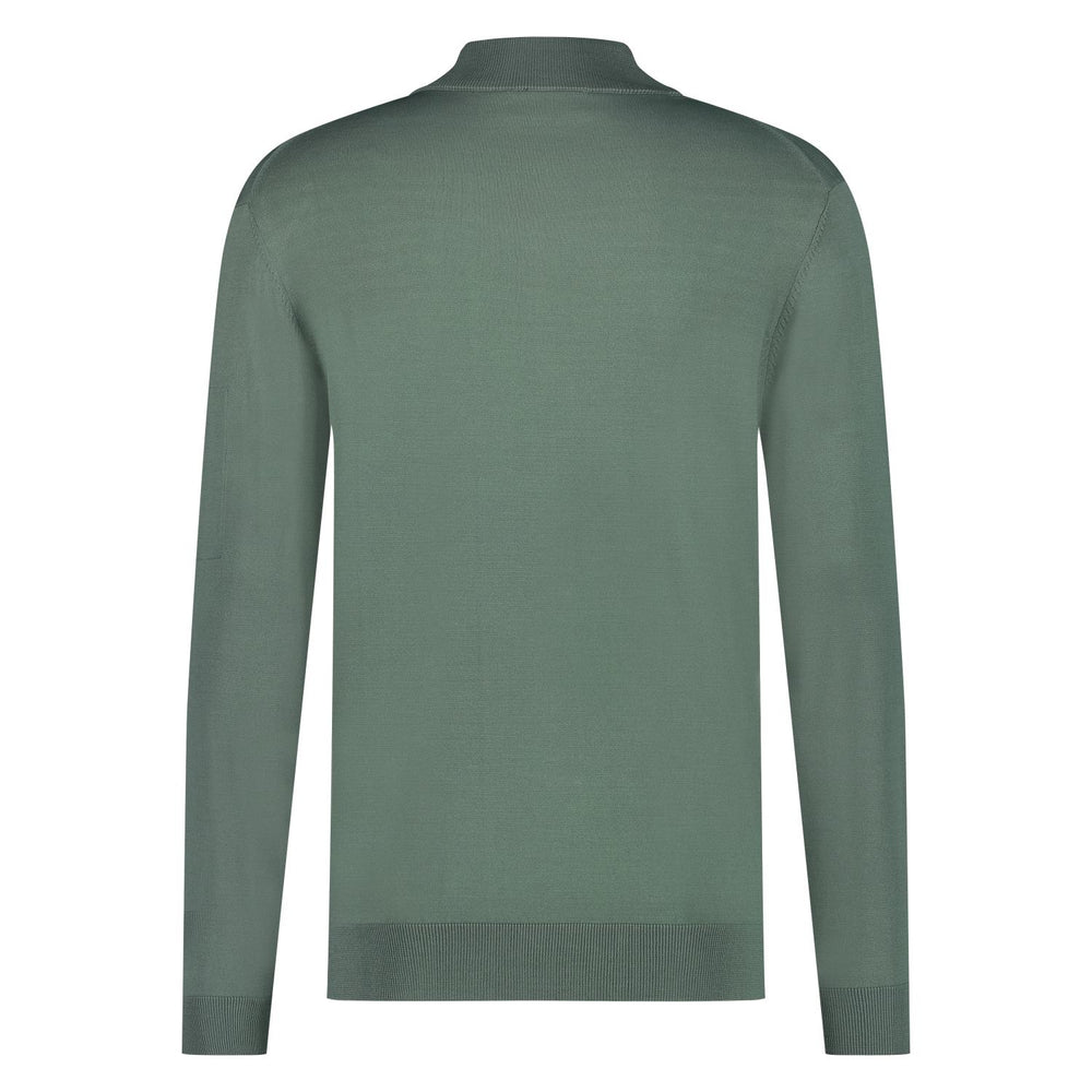 Seven Dials trui rits SPIKE-65% viskose, 35% polyamide-HEREN TRUIEN & VESTEN-Groen