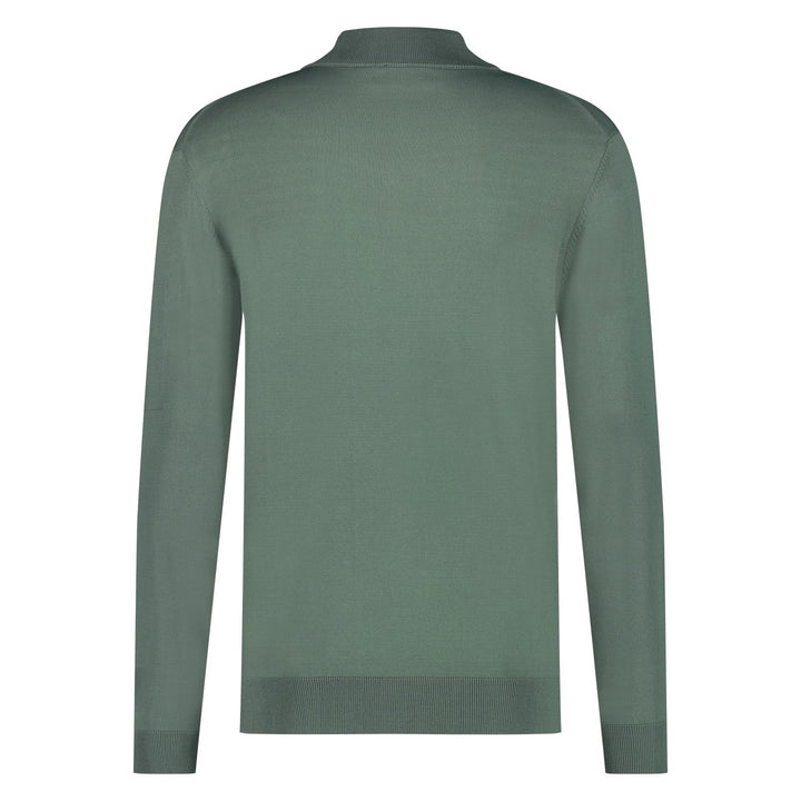 Seven Dials trui rits SPIKE-65% viskose, 35% polyamide-HEREN TRUIEN & VESTEN-Groen