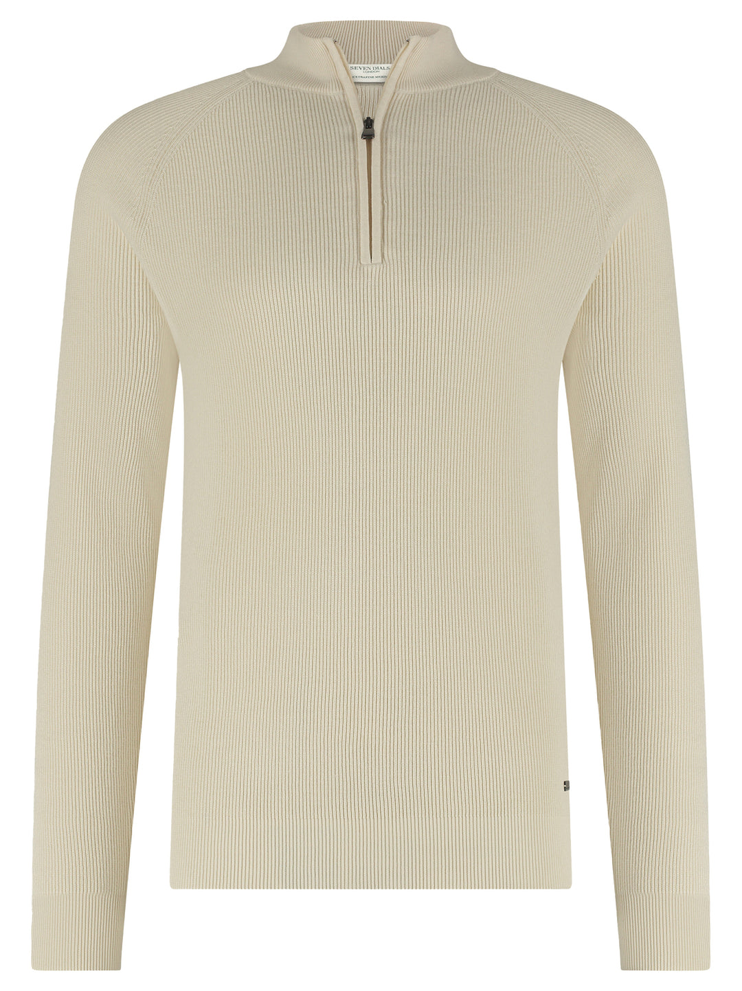 Seven Dials trui zip HERZON-100% katoen-HEREN TRUIEN & VESTEN-Beige