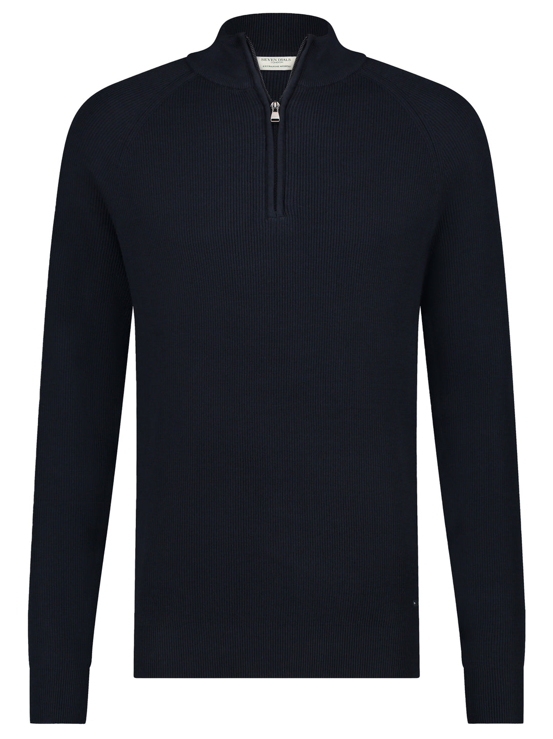Seven Dials trui zip HERZON-100% katoen-HEREN TRUIEN & VESTEN-Blauw