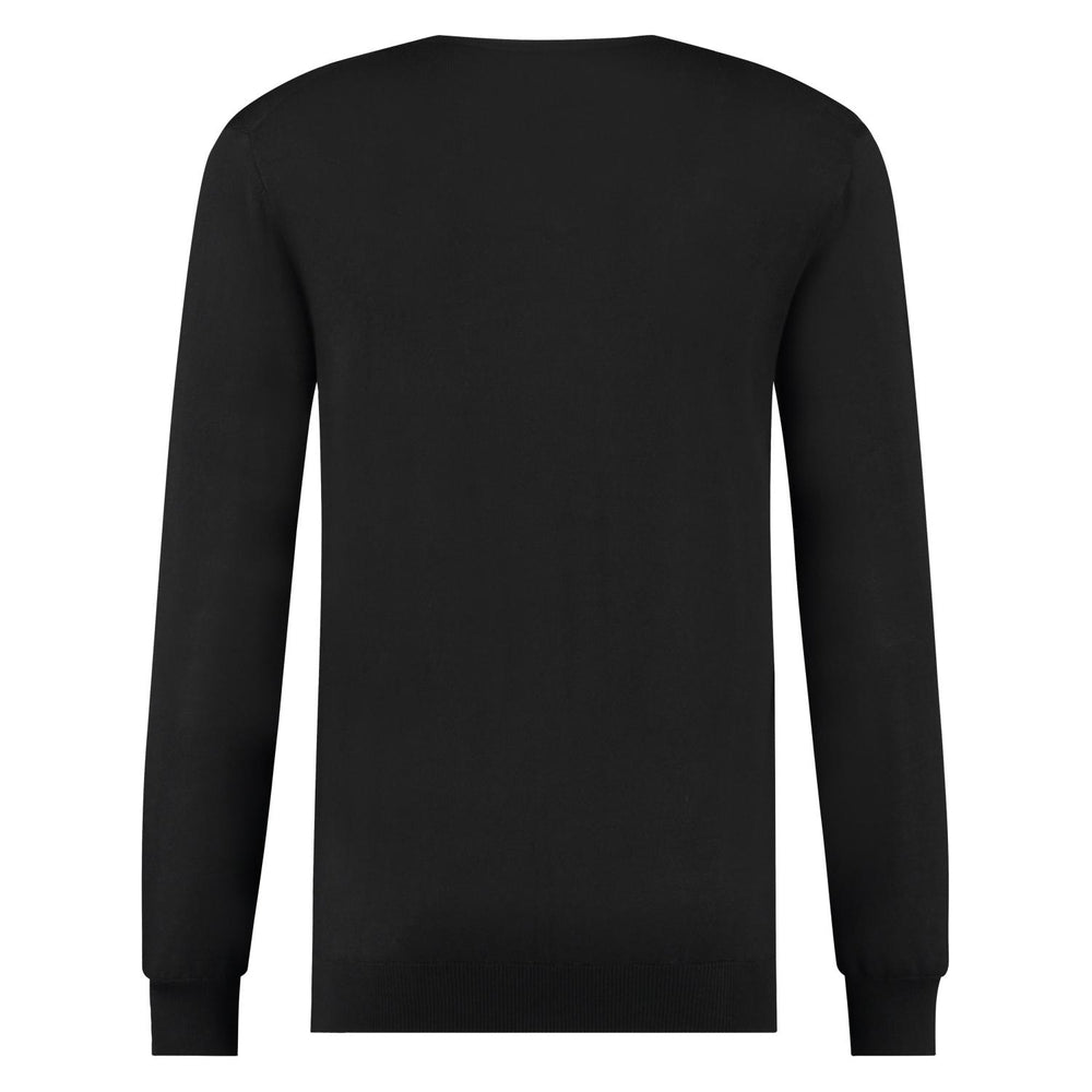 Seven Dials v hals Aron-100% wol-HEREN TRUIEN & VESTEN-Zwart