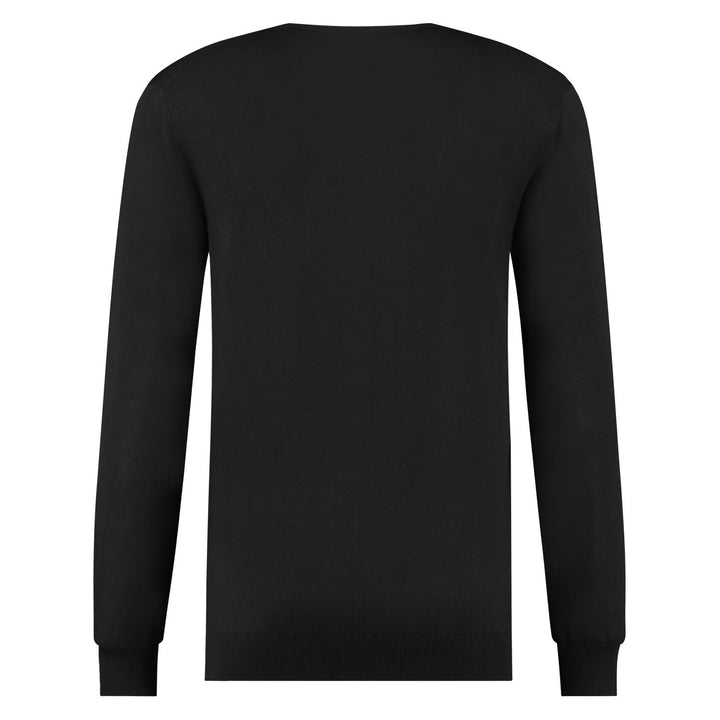 Seven Dials v hals Aron-100% wol-HEREN TRUIEN & VESTEN-Zwart