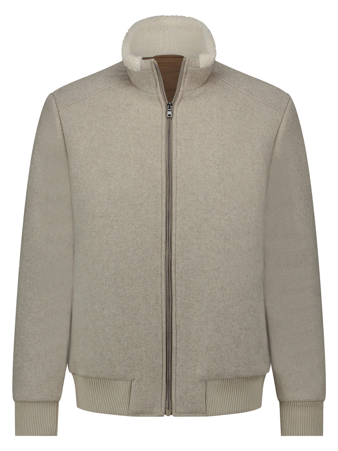 Seven Dials Wollen Jack Loc – Grijs-50% wol, 45% polyester, 5% acryl-HEREN JASSEN & JACKS-Grijs