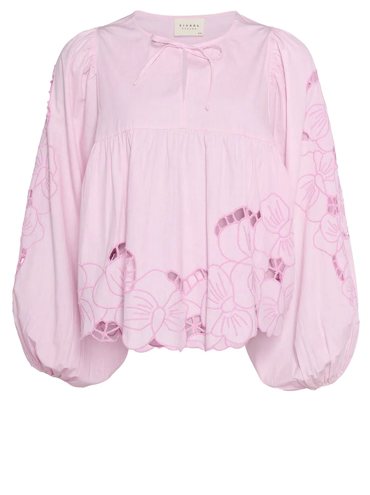 SISSEL EDELBO Coral Top Cherry Blossom-100% organische katoen -DAMES TOPS & BLOUSES-Roze