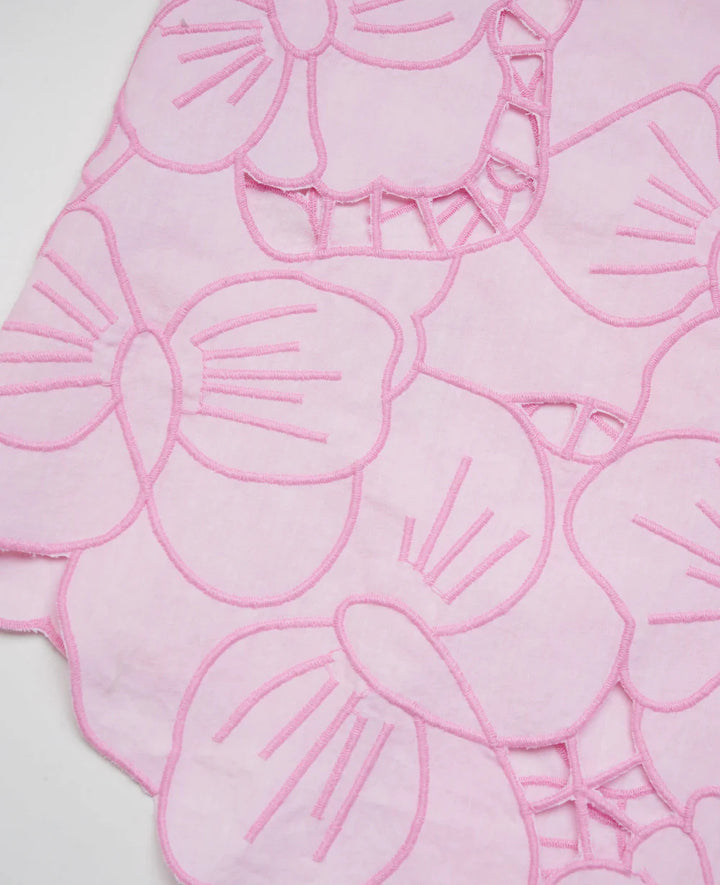 SISSEL EDELBO Coral Top Cherry Blossom-100% organische katoen -DAMES TOPS & BLOUSES-Roze