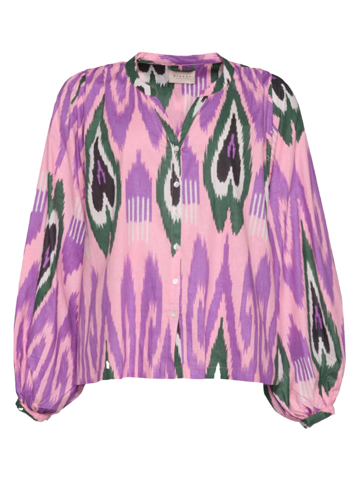 SISSEL EDELBO Lara Organic Cotton blouse-100% katoen-DAMES TOPS & BLOUSES-Paars