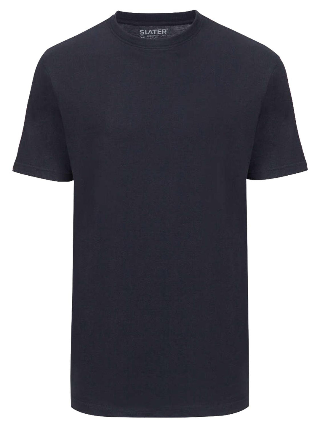 Slater basic ronde hals 2-pack-100% Katoen-HEREN ONDER- EN BADMODE-Blauw