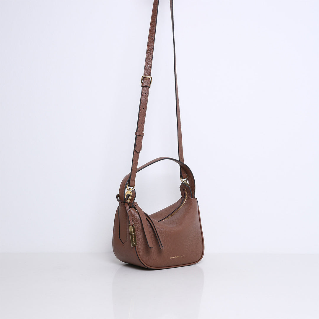 Smaak Amsterdam Daniel Tas – Camel-100% leer-DAMES ACCESSOIRES-Bruin