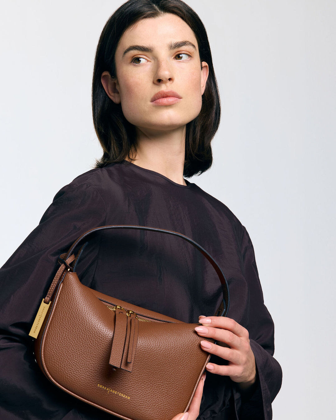 Smaak Amsterdam Daniel Tas – Camel-100% leer-DAMES ACCESSOIRES-Bruin