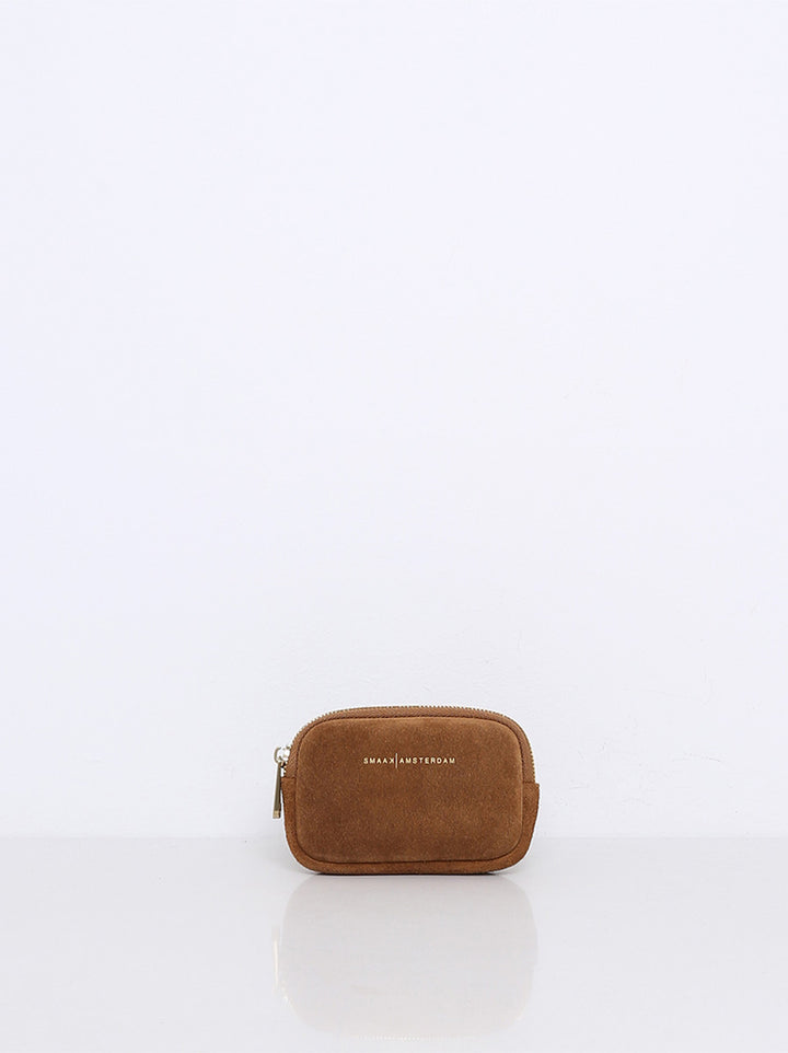 SMAAK Amsterdam Miller Suède Portemonnee – Bruin-DAMES ACCESSOIRES-Bruin