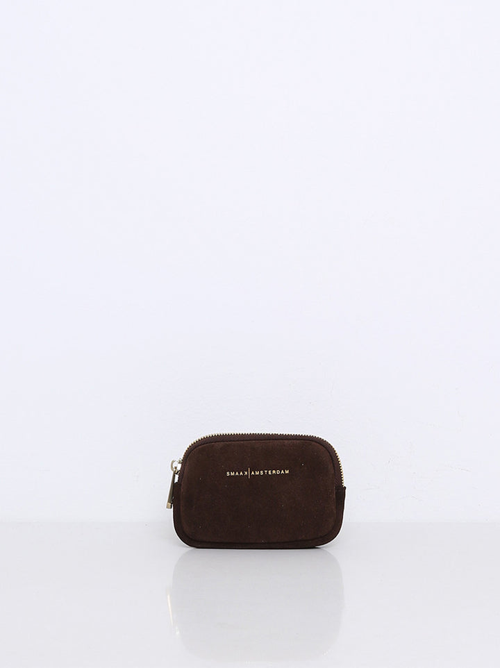 SMAAK Amsterdam Miller Suède Portemonnee – Bruin-DAMES ACCESSOIRES-Bruin