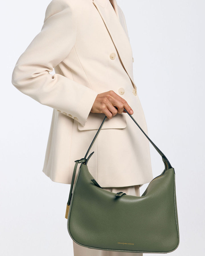 Smaak Amsterdam Monroe Tas – Pine-100% leer-DAMES ACCESSOIRES-Groen