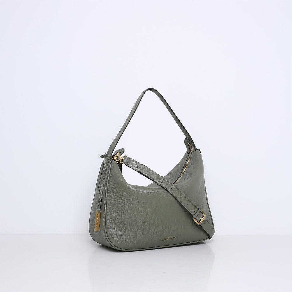 Smaak Amsterdam Monroe Tas – Pine-100% leer-DAMES ACCESSOIRES-Groen