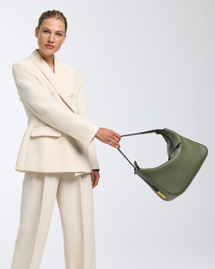 Smaak Amsterdam Monroe Tas – Pine-100% leer-DAMES ACCESSOIRES-Groen