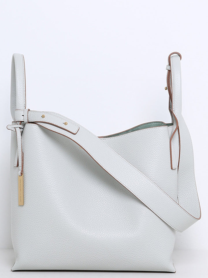Smaak Amsterdam Scott Tas – Cloud-100% leer-DAMES ACCESSOIRES-Grijs