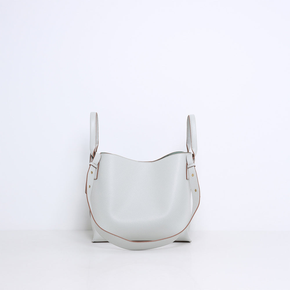 Smaak Amsterdam Scott Tas – Cloud-100% leer-DAMES ACCESSOIRES-Grijs