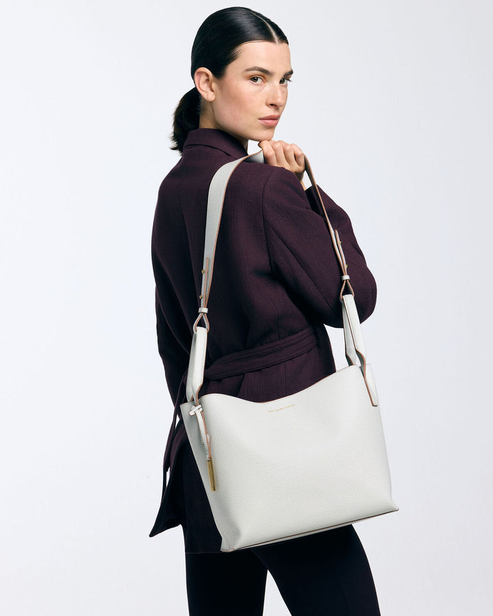 Smaak Amsterdam Scott Tas – Cloud-100% leer-DAMES ACCESSOIRES-Grijs