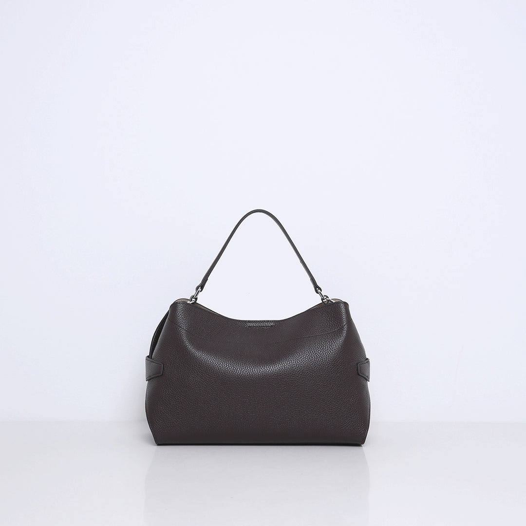 Smaak Amsterdam Tina Tas – Dark Chocolat-100% leer-DAMES ACCESSOIRES-Bruin