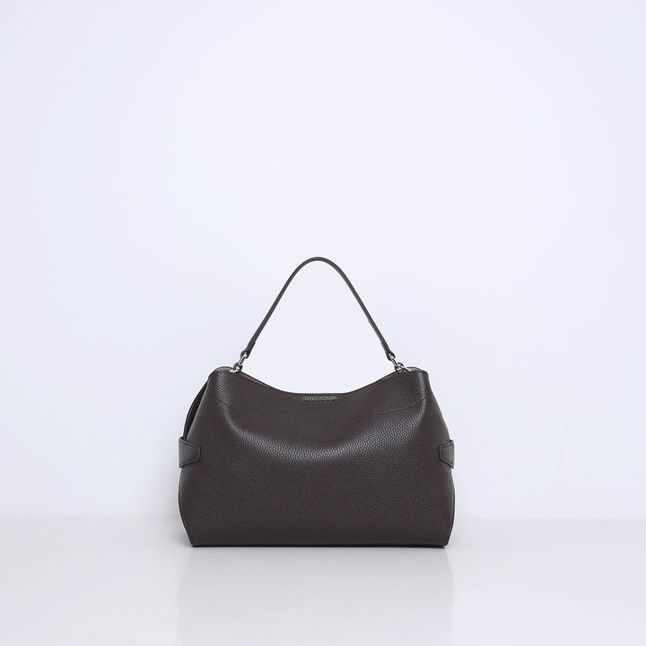 Smaak Amsterdam Tina Tas – Dark Chocolat-100% leer-DAMES ACCESSOIRES-Bruin