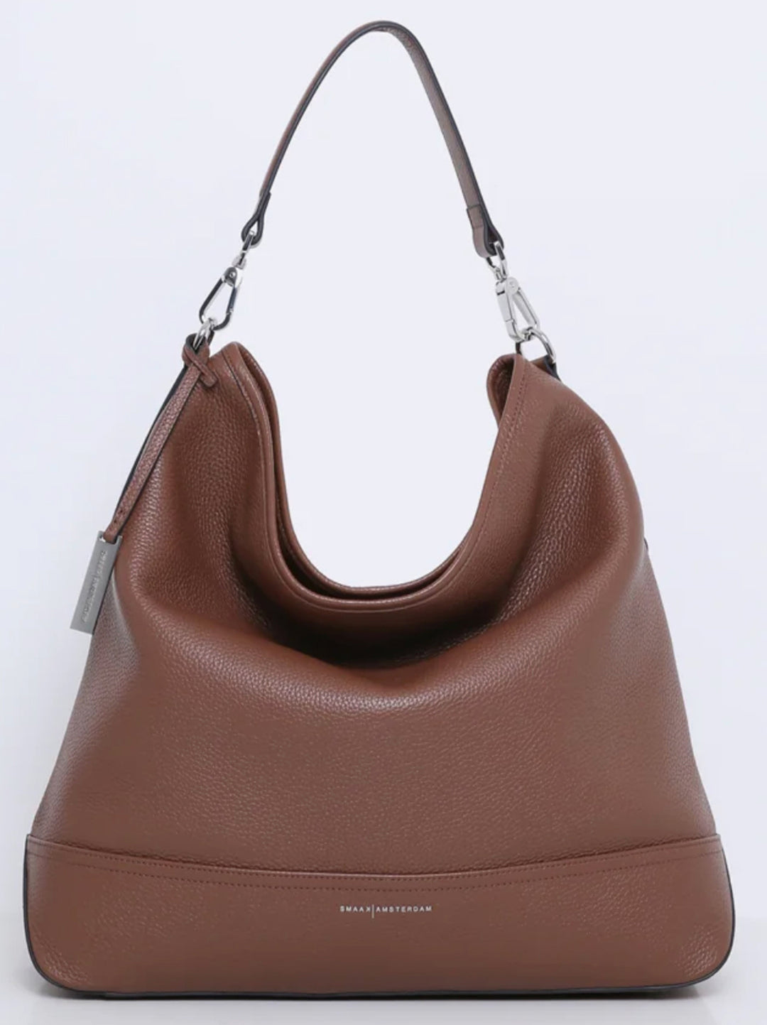 Smaak Amsterdam „Tuur” Hobo‑bag – Camel Bruin-DAMES ACCESSOIRES-Bruin