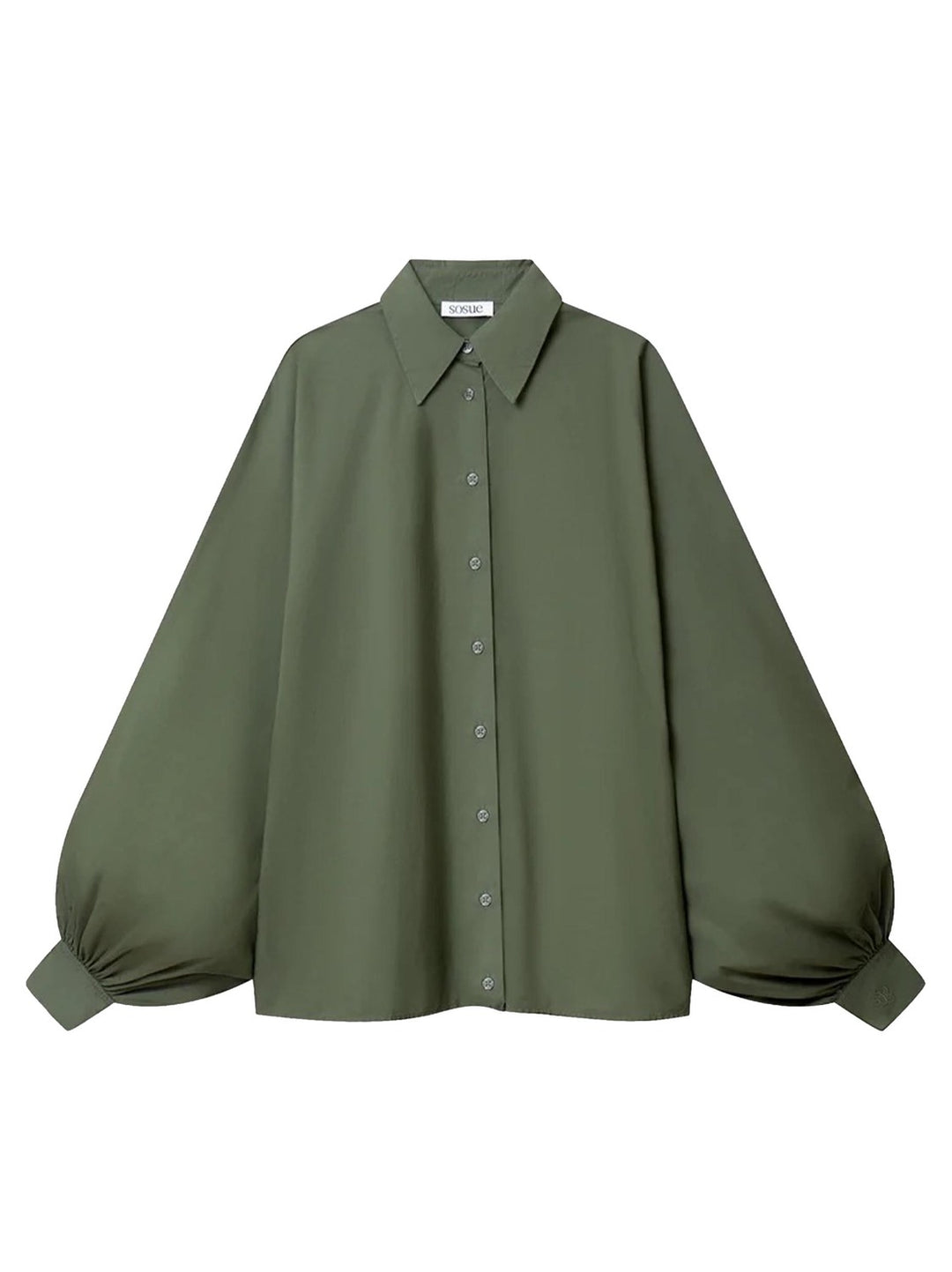 SoSUE Antonia Blouse – Groen-100% katoen-DAMES TOPS & BLOUSES-Groen