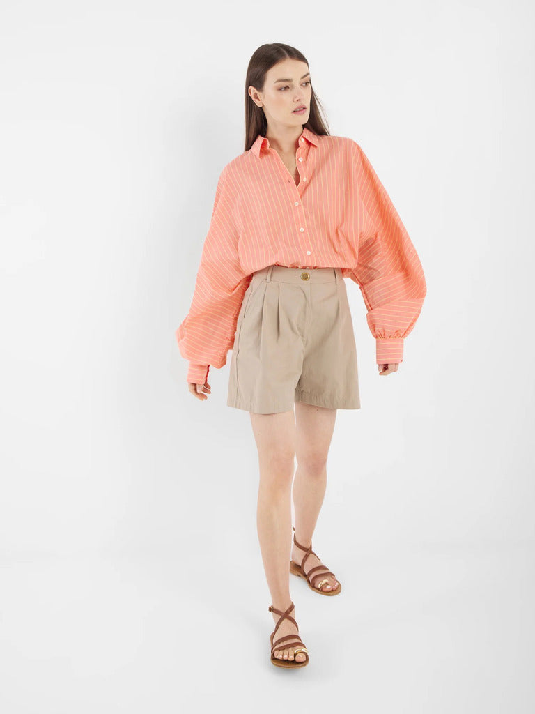 SoSUE Antonia Blouse – Oranje-100% katoen-DAMES TOPS & BLOUSES-Roze
