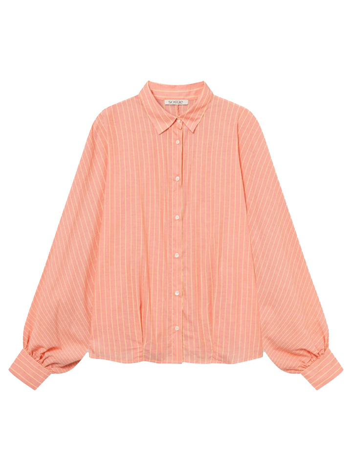 SoSUE Antonia Blouse – Oranje-100% katoen-DAMES TOPS & BLOUSES-Roze