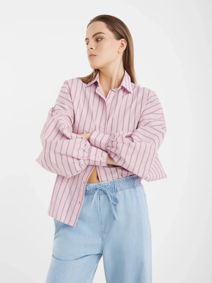 SoSUE Antonia Blouse – Roze-100% katoen-DAMES TOPS & BLOUSES-Roze