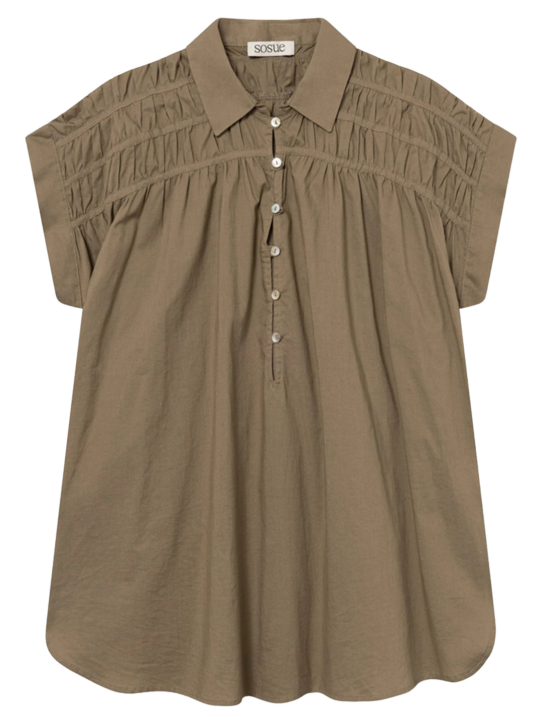 SoSUE Blouse Maui – Groen-100% katoen-DAMES TOPS & BLOUSES-Groen