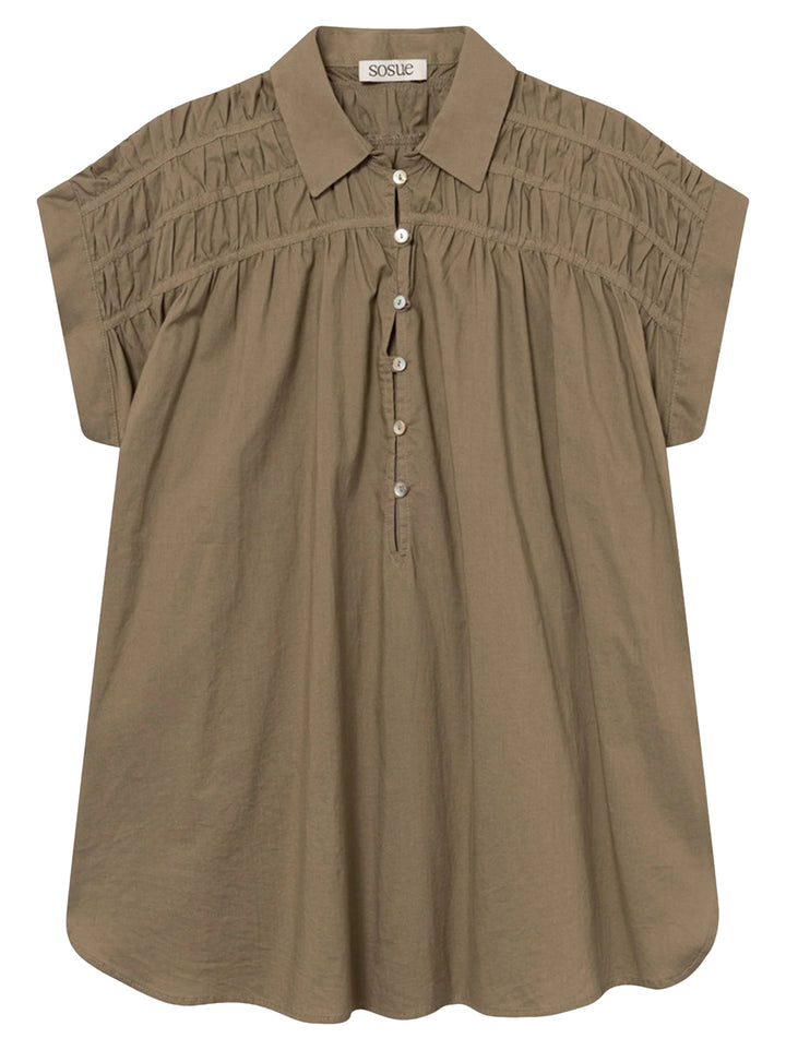 SoSUE Blouse Maui – Groen-100% katoen-DAMES TOPS & BLOUSES-Groen