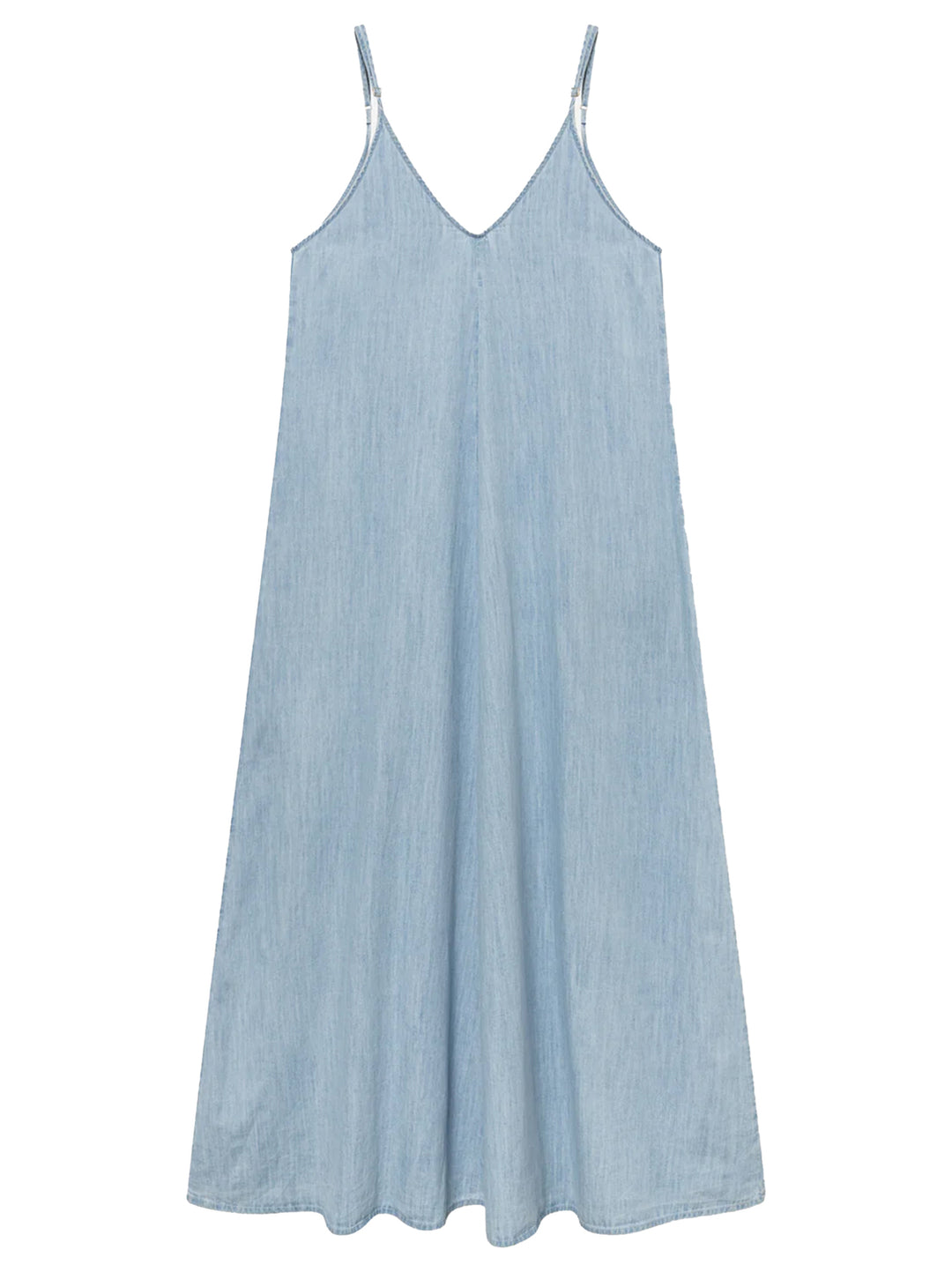 SoSUE Katoenen Denim Jurk – Blauw-100% katoen-DAMES JURKEN-Blauw