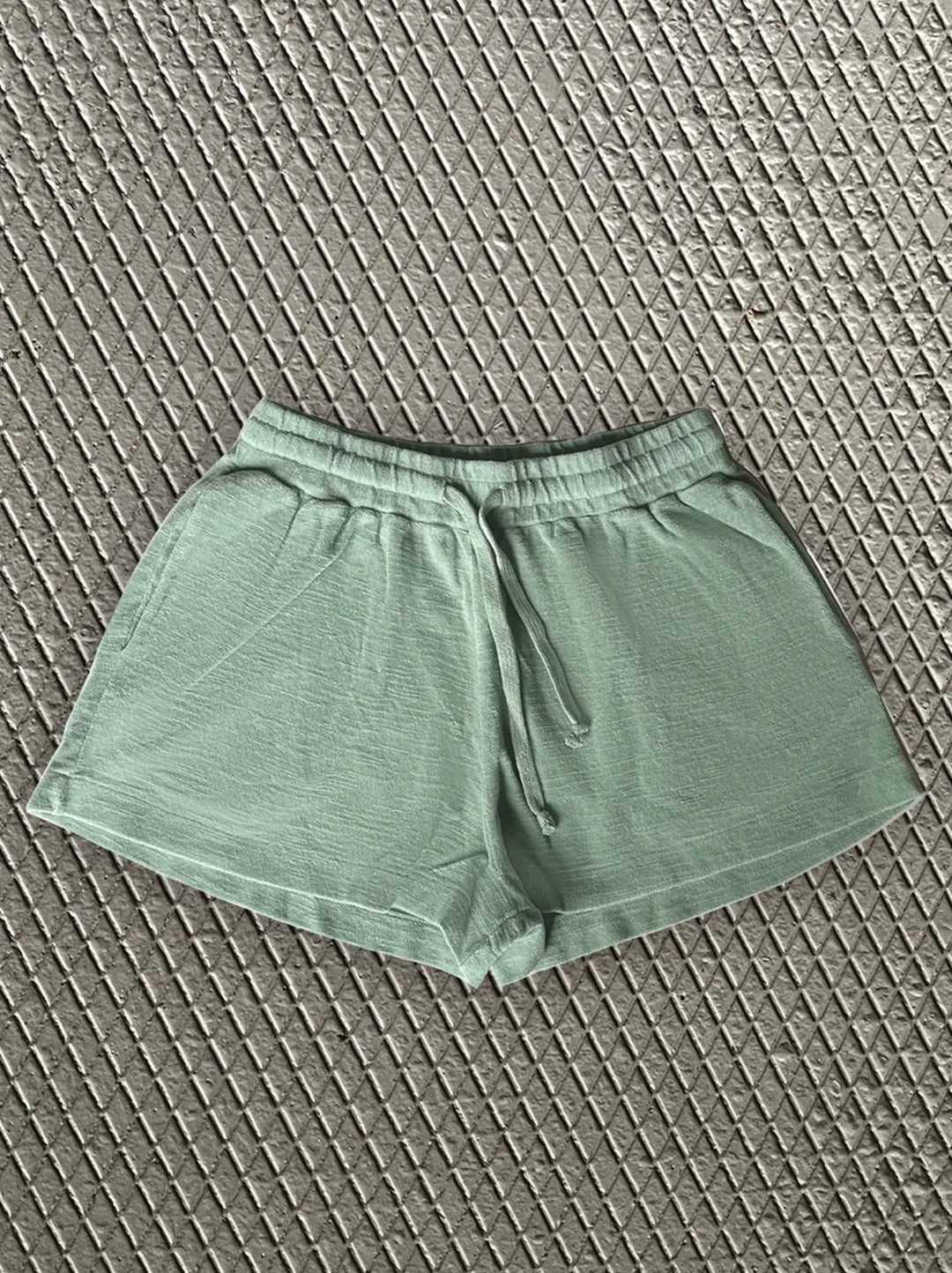 Speezy Short shorts Smoke Green-100% katoen-DAMES BROEKEN-Groen