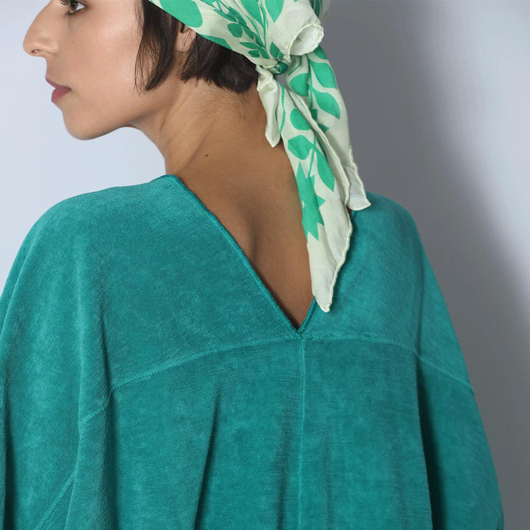 Speezys kaftan Porcelain Green-100% katoen-DAMES JURKEN-Groen