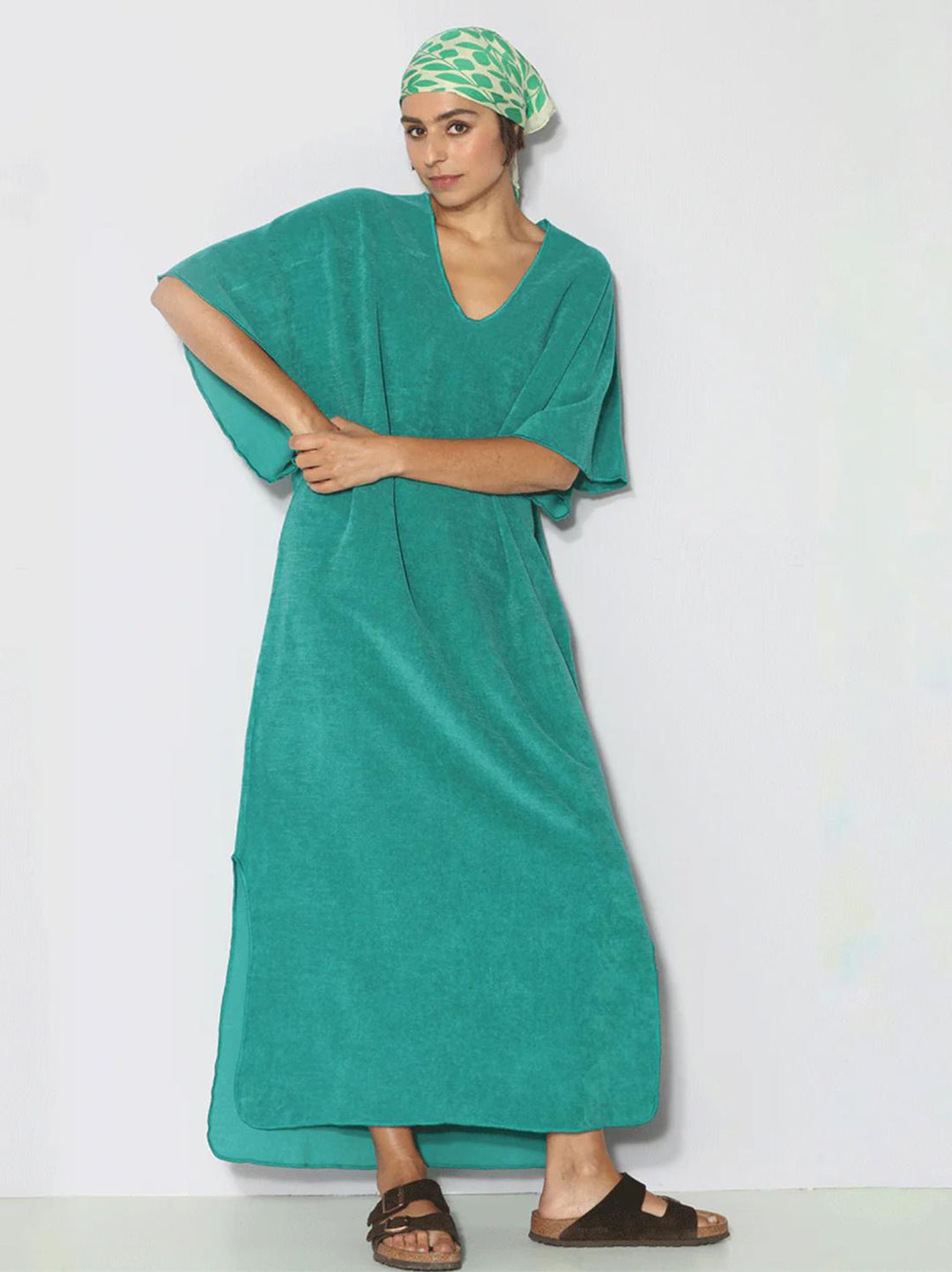 Speezys kaftan Porcelain Green-100% katoen-DAMES JURKEN-Groen