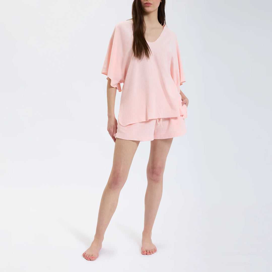 Speezys Kaftan Top Pastel Rose-DAMES TOPS & BLOUSES-Roze