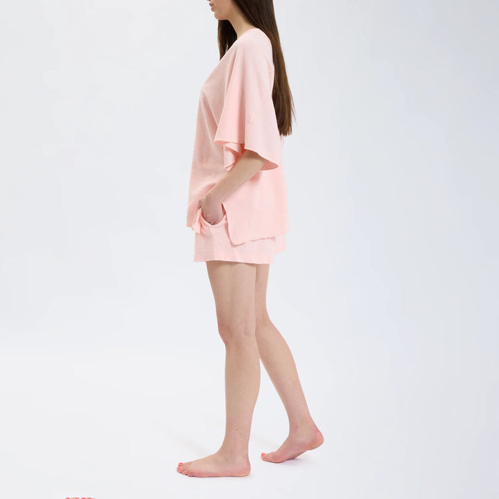 Speezys Kaftan Top Pastel Rose-DAMES TOPS & BLOUSES-Roze