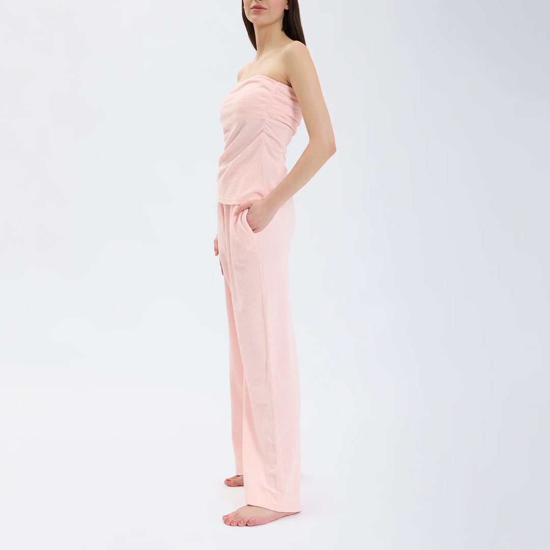 Speezys Strapless Top Pastel Rose-100% badstof-DAMES TOPS & BLOUSES-Roze