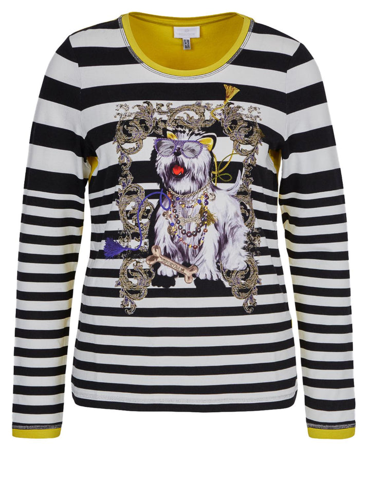 Sportalm terry lange mouwen-DAMES TOPS & BLOUSES-Geel