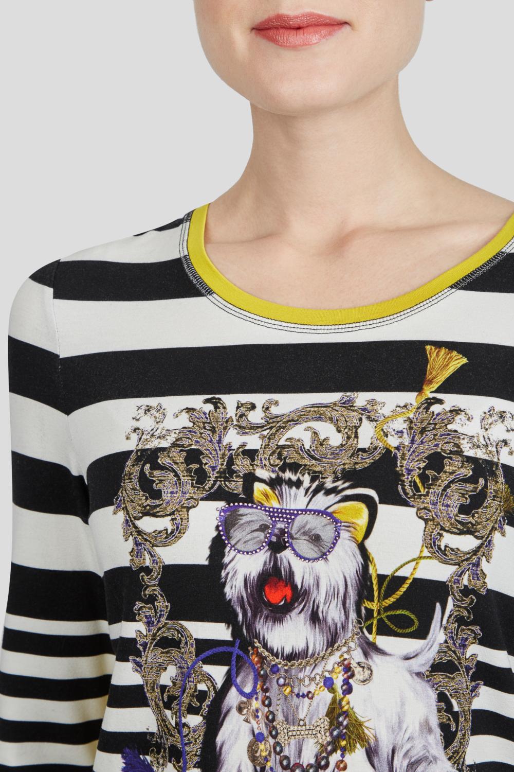 Sportalm terry lange mouwen-DAMES TOPS & BLOUSES-Geel