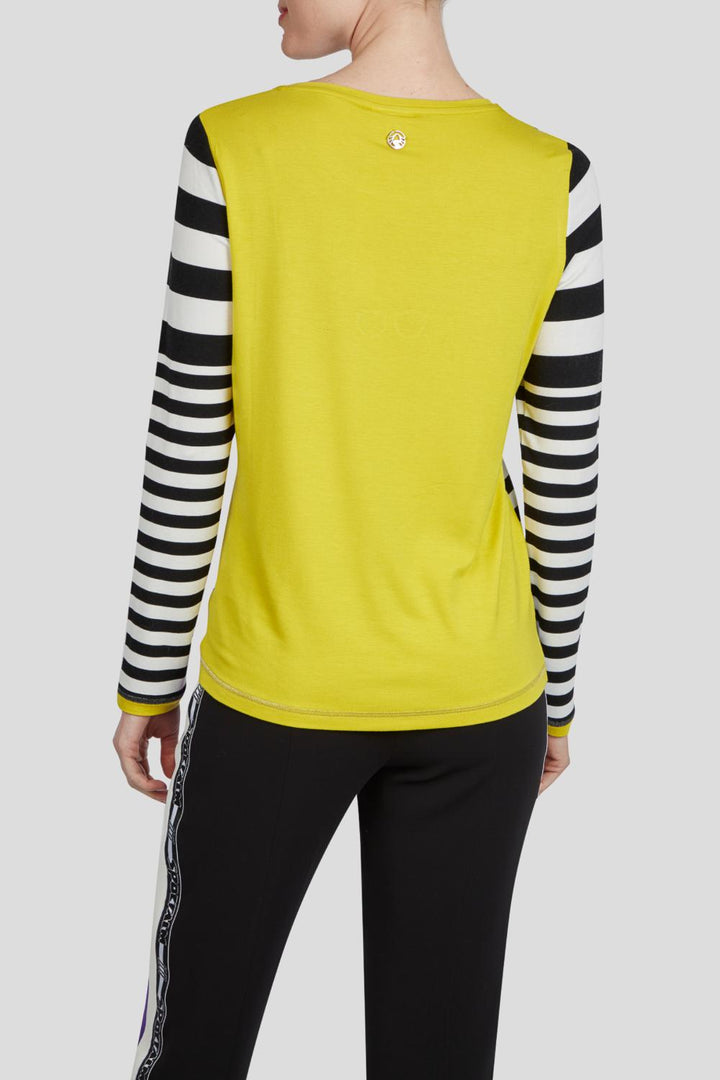 Sportalm terry lange mouwen-DAMES TOPS & BLOUSES-Geel