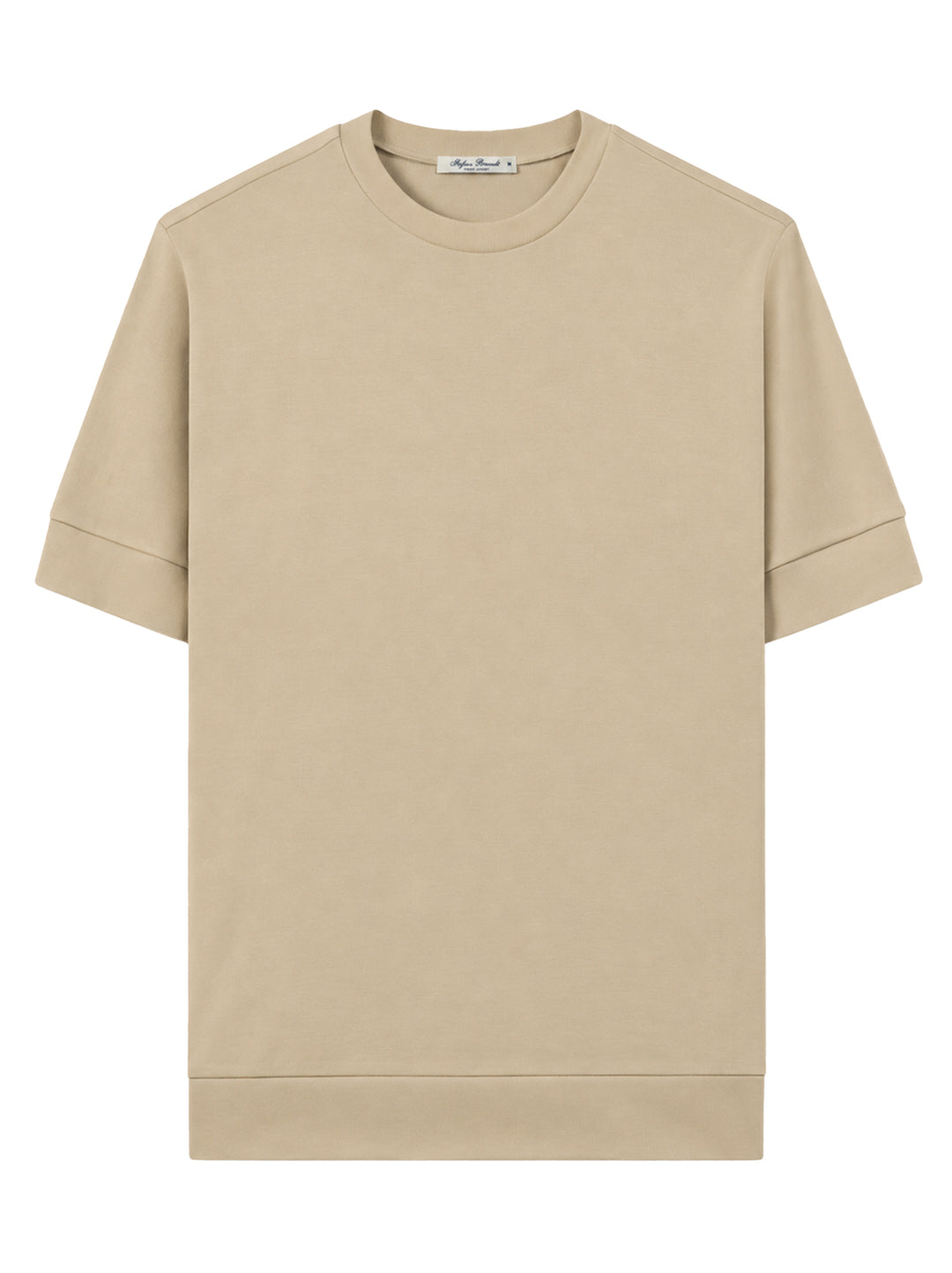 Stefan Brandt ELI B FR 30 T-shirt – Beige-100% katoen-HEREN POLO'S & T-SHIRTS-Beige