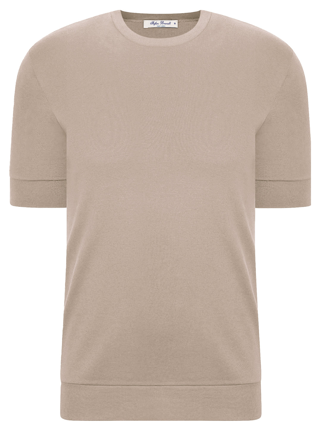 Stefan Brandt T-shirt-100% katoen-HEREN POLO'S & T-SHIRTS-Beige